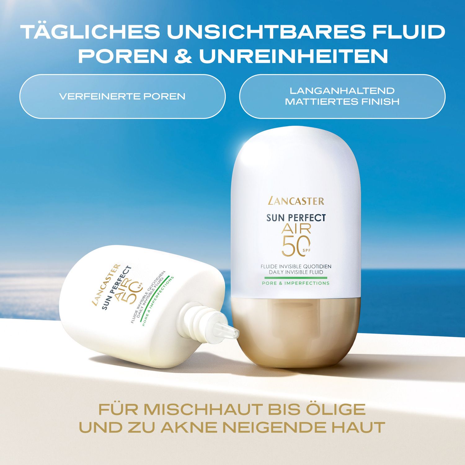 Lancaster Sun Perfect AIR Daily Invisible Fluid SPF50 Pore & Imperfections