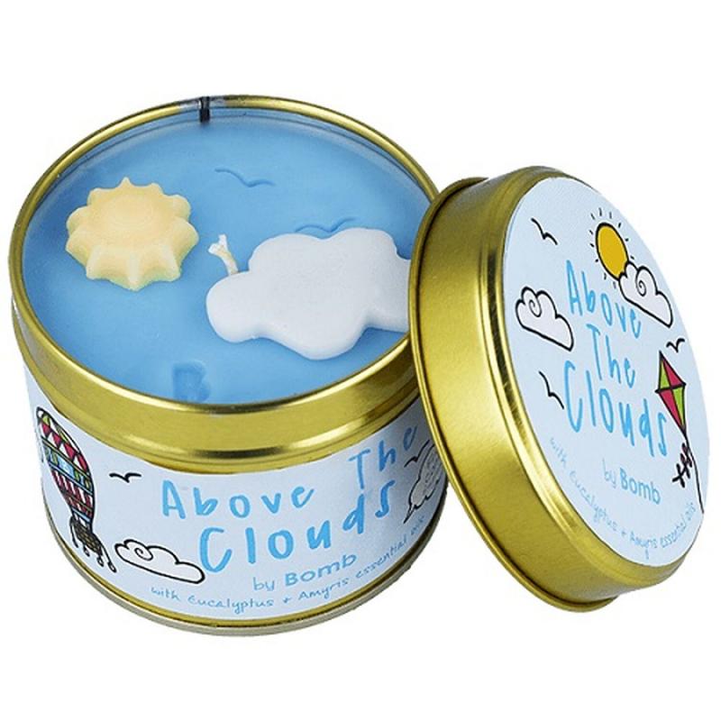 About the Clouds Tin Candle