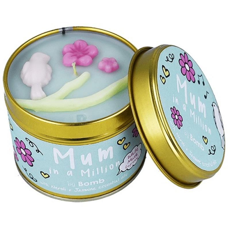 Mum In A Million Tin Candle