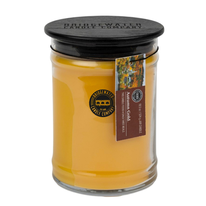 Candle Jar Large Autumn Gold