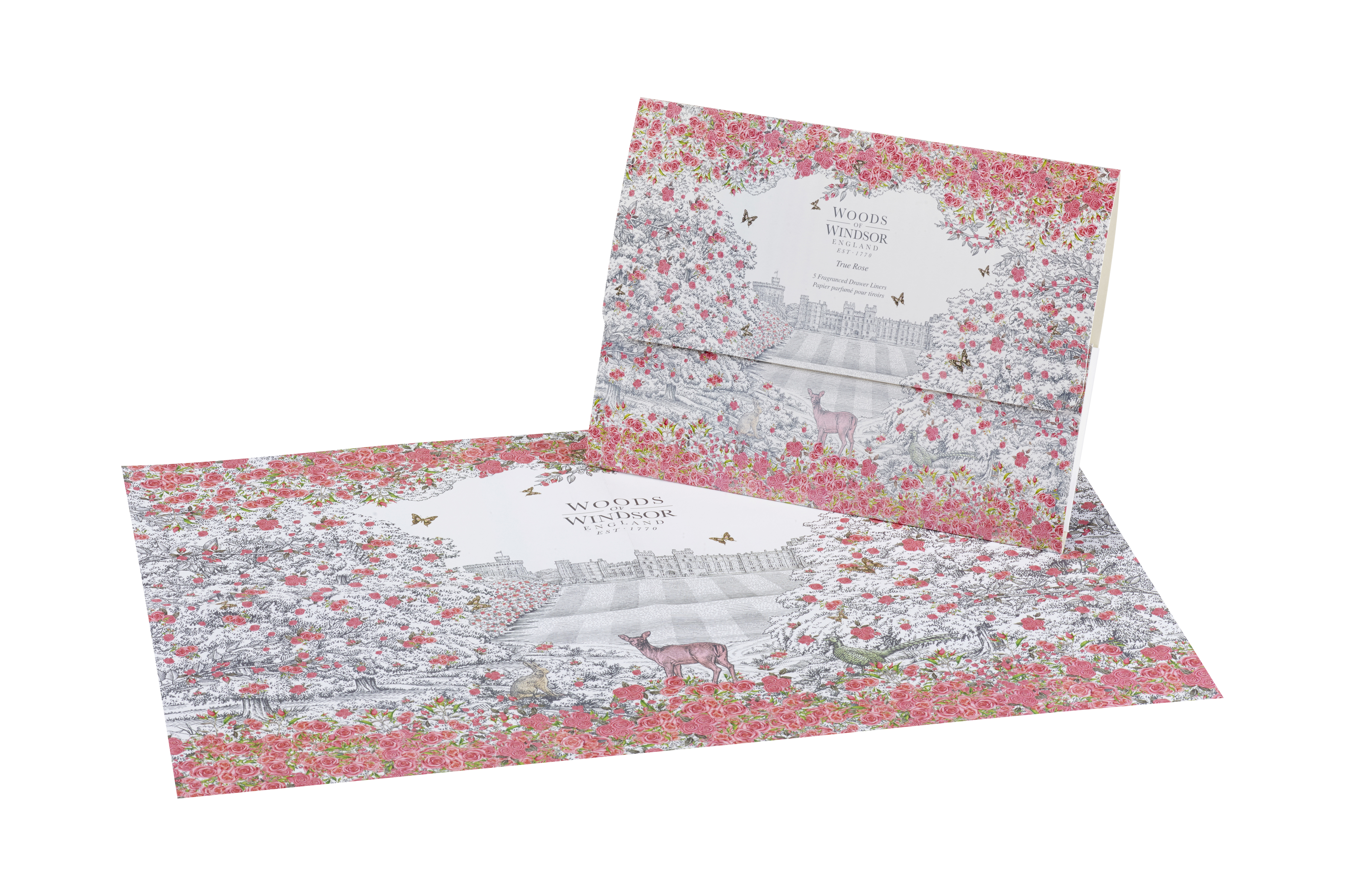 True Rose Schrankpapier 5Bögen