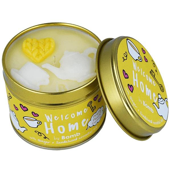 Welcome Home Tin Candle