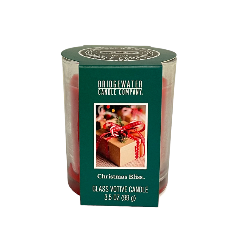 Glas Votive Kerze Christmas Bliss