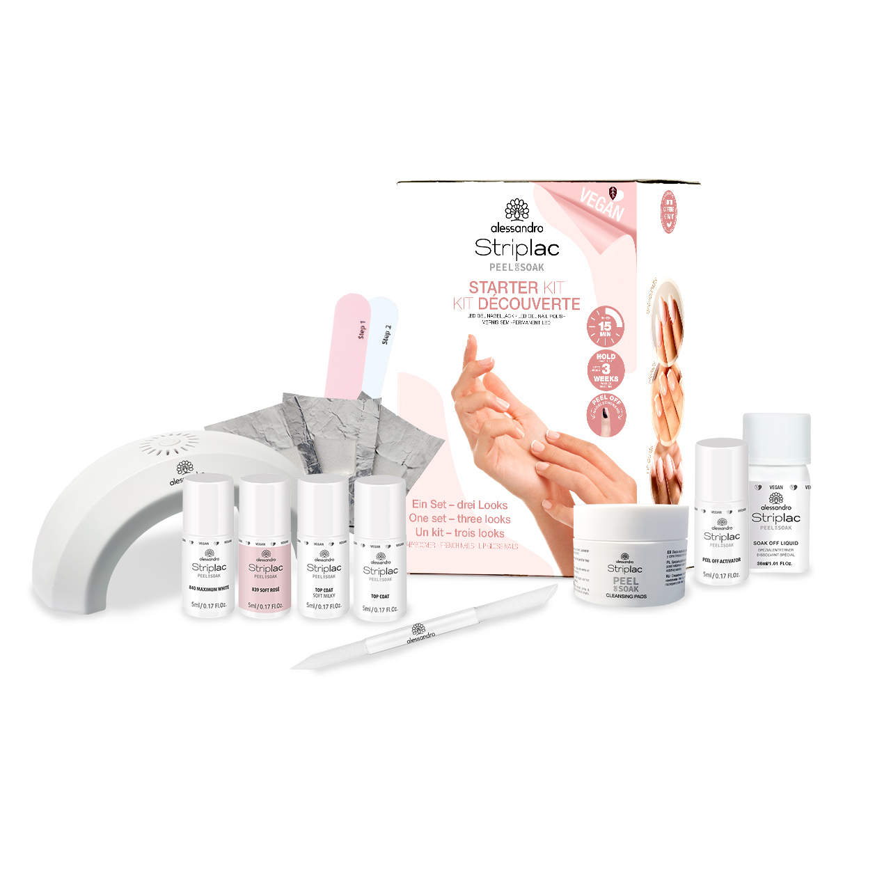 AL StripLac Starter Kit Natural Nails