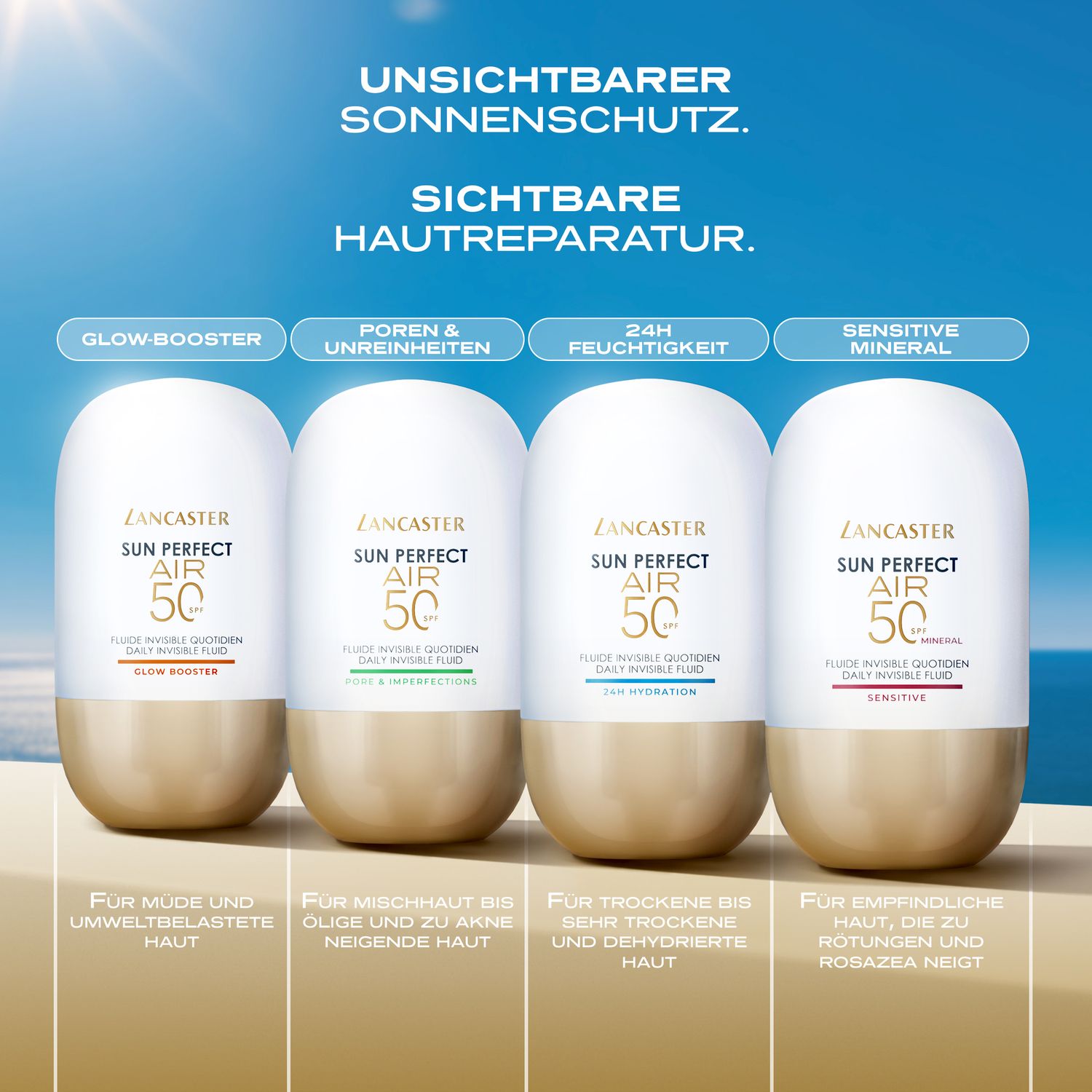 Lancaster Sun Perfect AIR Daily Invisible Fluid SPF50 Pore & Imperfections