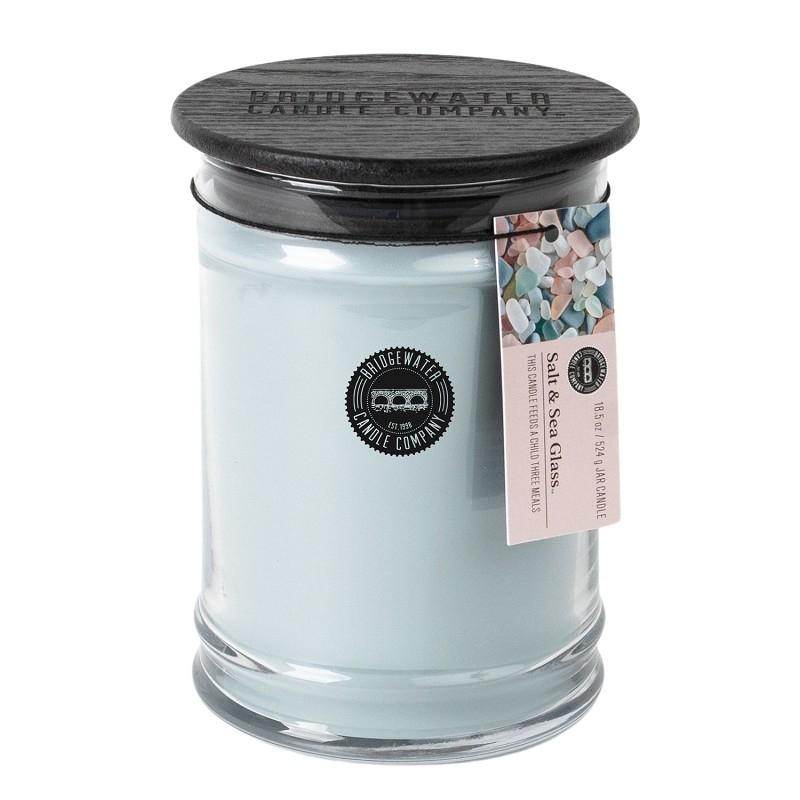 Candle Jar Large Salt & Sea Glass