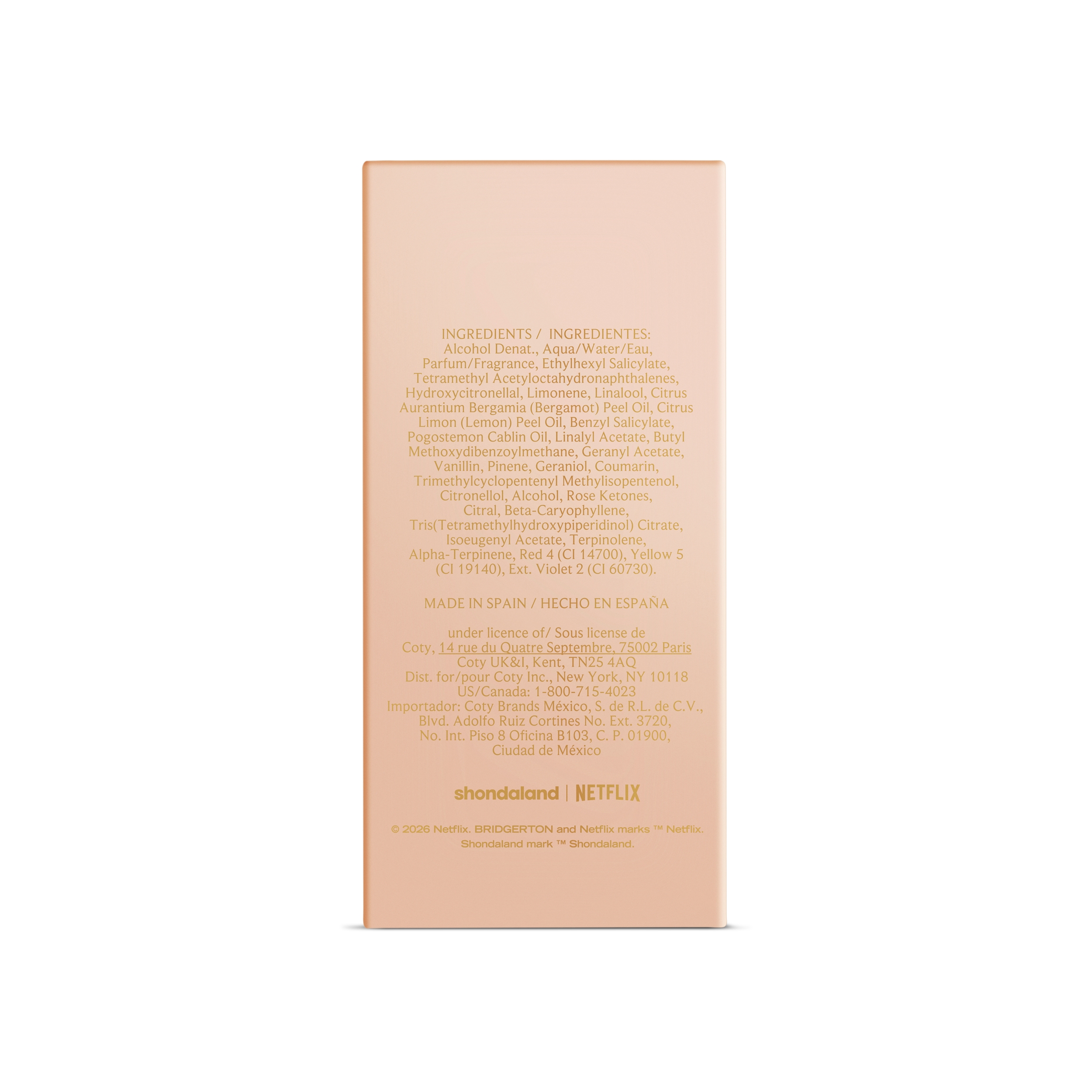Bridgerton Peach Eau de Parfum