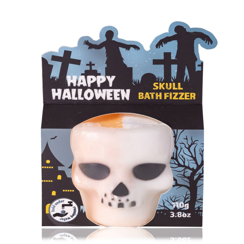 HAPPY HALLOWEEN Badefizzer Totenkopfform 110g